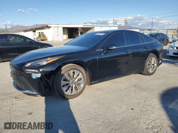 2021 Toyota Mirai XLE with VIN JTDAAAAA0MA001406, listed as a Copart auction lot 48431825 with 46,248 mi miles and Salvage Title. Bid and sale history available at carsss.com. Image 1.