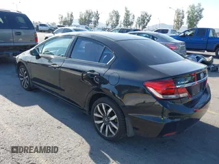 2015 Honda Civic Sedan EX-L with VIN 2HGFB2F93FH555021, listed as a IAAI auction lot 41904781 with 151,982 mi miles. Bid and sale history available at carsss.com. Image 3.