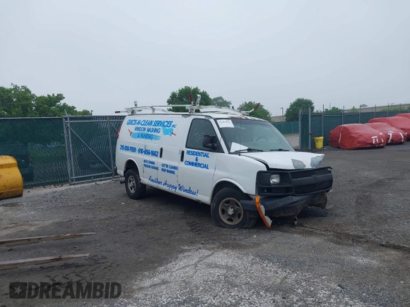 2007 Chevrolet Express Cargo with VIN 1GCFG15X971163915, listed as a IAAI auction lot 42267952 with Not provided miles and . Bid and sale history available at DreamBid. Image 1.