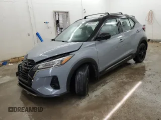 2021 Nissan Kicks SR with VIN 3N1CP5DV1ML538827, listed as a Copart auction lot 48983055 with 16,686 mi miles and Salvage Title. Bid and sale history available at carsss.com. Image 1.