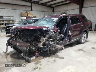 2019 Ford Explorer Limited with VIN 1FM5K8F8XKGA49935, listed as a Copart auction lot 52007355 with 44,999 mi miles and Salvage Title. Bid and sale history available at carsss.com. Image 1.