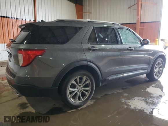 2021 Ford Explorer Limited with VIN 1FMSK8FH2MGB18865, listed as a Copart auction lot 65495945 with 90,742 mi miles and Salvage title. Bid and sale history available at DreamBid. Image 3.