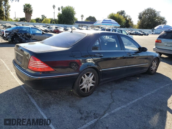 2003 Mercedes-Benz S-Class 4.3L with VIN WDBNG70JX3A325206, listed as a Copart auction lot 78759324 with 138,294 mi miles and Clean Title. Bid and sale history available at carsss.com. Image 3.