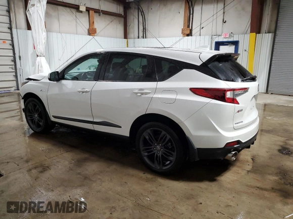 2022 Acura RDX w/A-Spec Package with VIN 5J8TC2H67NL016678, listed as a Copart auction lot 43803575 with 57,478 mi miles and Salvage Title. Bid and sale history available at carsss.com. Image 2.