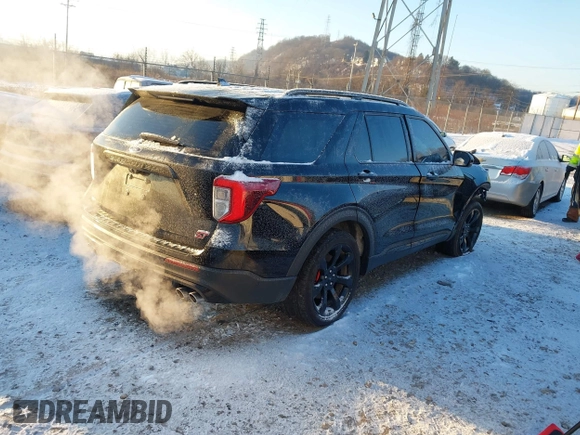 2020 Ford Explorer ST with VIN 1FM5K8GCXLGA02246, listed as a IAAI auction lot 41404923 with 108,196 mi miles. Bid and sale history available at carsss.com. Image 4.
