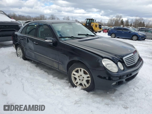 2005 Mercedes-Benz E 320 with VIN WDBUF82J85X169605, listed as a Copart auction lot 47415595 with Not Provided miles and Salvage Title. Bid and sale history available at DreamBid. Image 4.