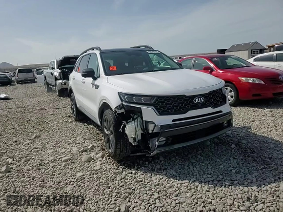 2021 Kia Sorento SX Prestige X-Line with VIN 5XYRKDLF0MG011816, listed as a Copart auction lot 52549105 with 92,023 mi miles and Salvage Title. Bid and sale history available at carsss.com. Image 13.