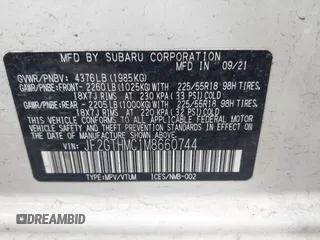 2021 Subaru Crosstrek Limited z VIN JF2GTHMC1M8660744, wystawiony jako IAAI lot #41981298 z przebiegiem 174 584 mil mil oraz . Historia ofert i sprzedaży dostępna na DreamBid. Obrazek 9.