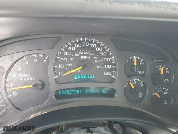 2004 Chevrolet Tahoe LT with VIN 1GNEC13Z74R250826, listed as a Copart auction lot 41990975 with 270,951 mi miles and Clean Title. Bid and sale history available at carsss.com. Image 9.