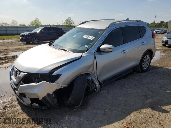 2019 Nissan Rogue SV with VIN 5N1AT2MTXKC827495, listed as a Copart auction lot 50581435 with 103,692 mi miles and Salvage Title. Bid and sale history available at carsss.com. Image 1.