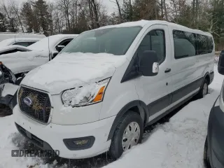 2021 Ford Transit Passenger XL with VIN 1FBAX2Y88MKA31842, listed as a Copart auction lot 86881884 with 74,868 mi miles and Salvage Title. Bid and sale history available at carsss.com. Image 1.