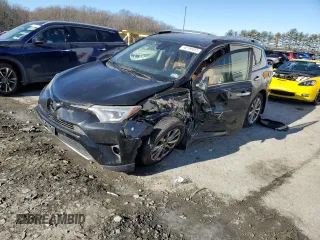 2016 Toyota RAV4 Hybrid Limited with VIN JTMDJREV9GD019205, listed as a Copart auction lot 42785055 with 0 mi miles and Salvage Title. Bid and sale history available at carsss.com. Image 1.