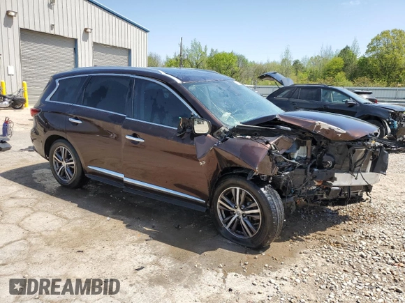 2019 Infiniti QX60 Luxe with VIN 5N1DL0MNXKC500419, listed as a Copart auction lot 52307165 with 115,273 mi miles and Salvage Title. Bid and sale history available at DreamBid. Image 4.