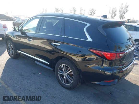 2019 Infiniti QX60 Luxe with VIN 5N1DL0MN0KC502373, listed as a IAAI auction lot 41646327 with 69,250 mi miles and . Bid and sale history available at DreamBid. Image 3.