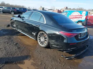 2023 Mercedes-Benz S-Class S 500 with VIN W1K6G6DB2PA173405, listed as a IAAI auction lot 41238647 with 8,825 mi miles. Bid and sale history available at carsss.com. Image 3.