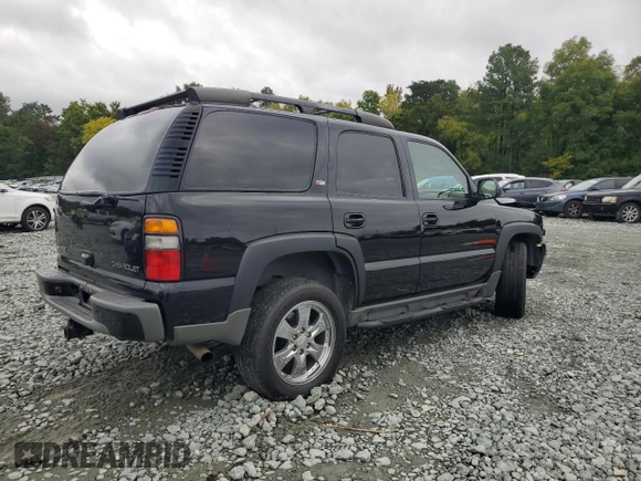 2005 Chevrolet Tahoe Z71 with VIN 1GNEK13T25R166929, listed as a Copart auction lot 71658224 with 0 mi miles and Salvage Title. Bid and sale history available at carsss.com. Image 3.