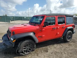 2024 Jeep Wrangler Sport S with VIN 1C4PJXDG2RW269123, listed as a Copart auction lot 51313445 with 24,138 mi miles and Clean Title. Bid and sale history available at DreamBid. Image 1.