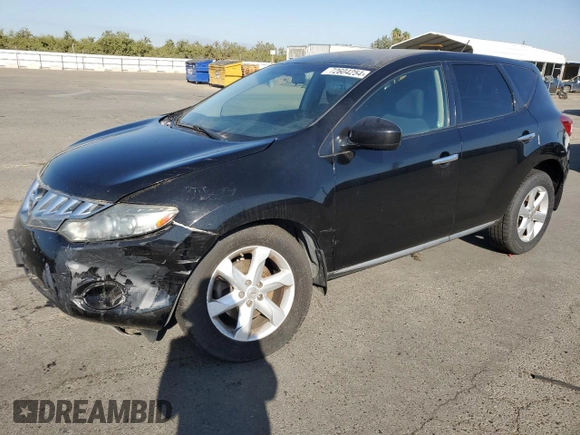 2010 Nissan Murano SL with VIN JN8AZ1MW6AW134271, listed as a Copart auction lot 72604254 with 157,224 mi miles and Salvage Title. Bid and sale history available at carsss.com. Image 1.