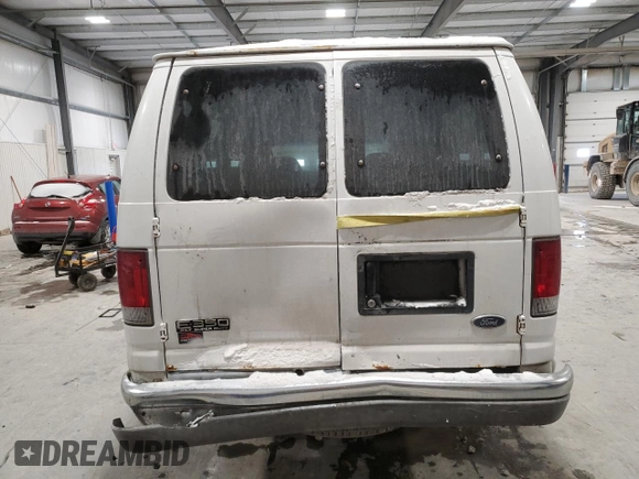 2004 Ford Econoline Passenger XL with VIN 1FBSS31S64HB07909, listed as a Copart auction lot 45110705 with 263,824 mi miles and Salvage Title. Bid and sale history available at carsss.com. Image 6.