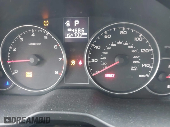 2013 Subaru Outback Premium with VIN 4S4BRCGC4D3281879, listed as a IAAI auction lot 41718881 with 154,703 mi miles and . Bid and sale history available at DreamBid. Image 7.