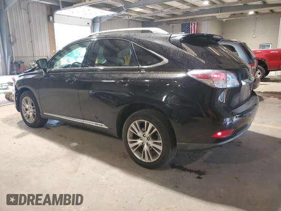 2012 Lexus RX 450h with VIN JTJBC1BA4C2427764, listed as a Copart auction lot 62687665 with 176,408 mi miles and Salvage title. Bid and sale history available at DreamBid. Image 2.