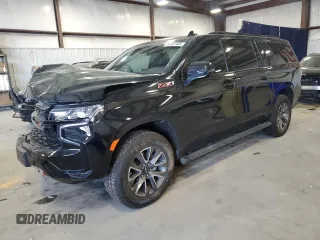 2024 Chevrolet Suburban Z71 z VIN 1GNSKDKD0RR333082, wystawiony jako Copart lot #50487485 z przebiegiem 17 276 mil mil oraz Szkoda całkowita • Salvage title. Historia ofert i sprzedaży dostępna na DreamBid. Obrazek 1.