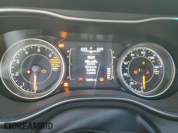 2020 Jeep Cherokee Latitude with VIN 1C4PJMCB0LD650492, listed as a Copart auction lot 72386924 with 73,498 mi miles and Salvage Title. Bid and sale history available at carsss.com. Image 9.