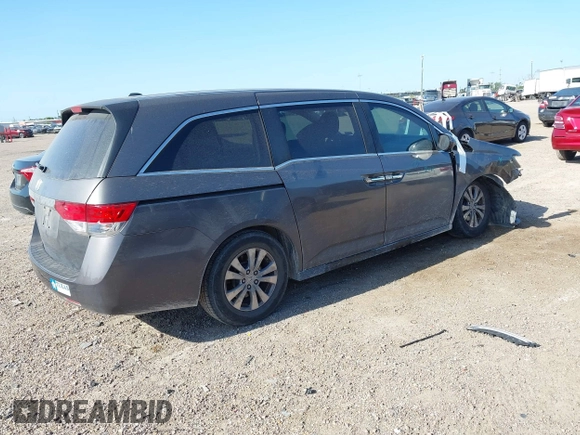 2015 Honda Odyssey EX-L z VIN 5FNRL5H64FB081051, wystawiony jako IAAI lot #42006508 z przebiegiem 154 923 mil mil oraz . Historia ofert i sprzedaży dostępna na DreamBid. Obrazek 4.