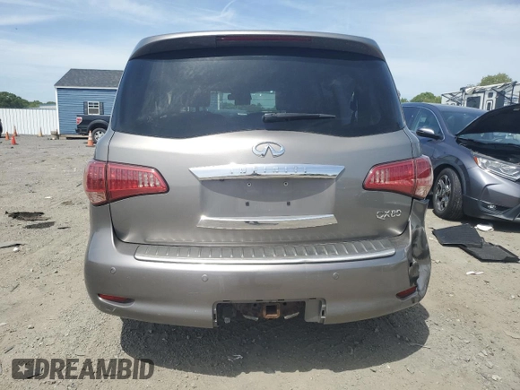 2014 Infiniti QX80 with VIN JN8AZ2NE1E9068423, listed as a Copart auction lot 58903345 with 160,857 mi miles and Clean title. Bid and sale history available at DreamBid. Image 6.