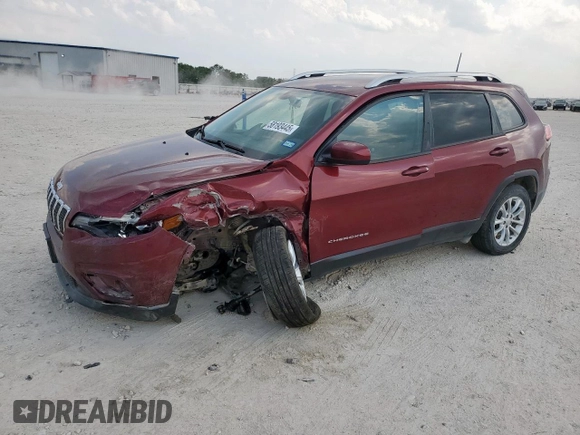 2020 Jeep Cherokee Latitude z VIN 1C4PJLCB8LD639461, wystawiony jako Copart lot #58193445 z przebiegiem 128 762 mil mil oraz Szkoda całkowita • Salvage title. Historia ofert i sprzedaży dostępna na DreamBid. Obrazek 1.