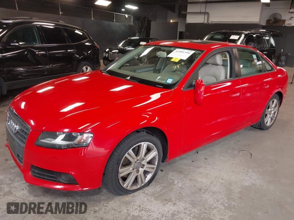 2010 Audi A4 2.0T Premium with VIN WAUBFAFL7AN011884, listed as a IAAI auction lot 41901394 with 120,108 mi miles. Bid and sale history available at carsss.com. Image 2.