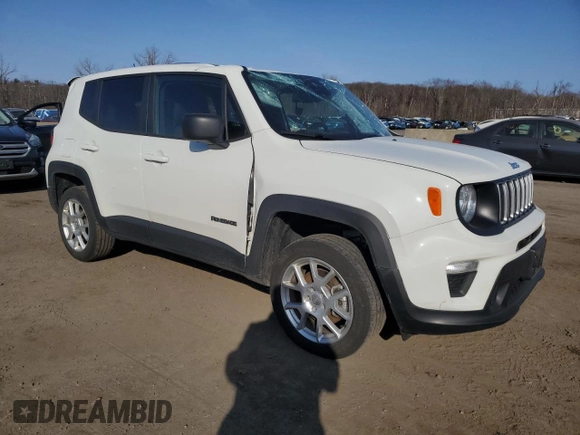 2023 Jeep Renegade Latitude with VIN ZACNJDB1XPPP14431, listed as a Copart auction lot 48783285 with 42,995 mi miles and Salvage Title. Bid and sale history available at DreamBid. Image 4.