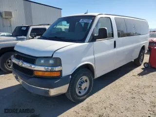 2013 Chevrolet Express Passenger 1LT with VIN 1GAZG1FA0D1152121, listed as a Copart auction lot 88214305 with 61,070 mi miles and Salvage Title. Bid and sale history available at carsss.com. Image 1.