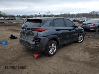 2020 Hyundai Kona SE with VIN KM8K12AAXLU467704, listed as a Copart auction lot 46981715 with 0 mi miles and Salvage Title. Bid and sale history available at carsss.com. Image 3.