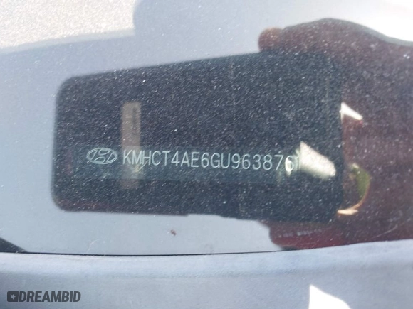 2016 Hyundai Accent SE with VIN KMHCT4AE6GU963876, listed as a IAAI auction lot 41996278 with 115,466 mi miles. Bid and sale history available at carsss.com. Image 9.