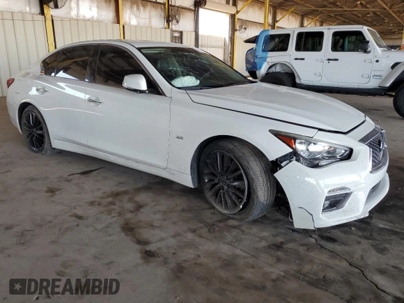 2019 Infiniti Q50 Luxe with VIN JN1EV7AP7KM511702, listed as a Copart auction lot 62198415 with 68,469 mi miles and Clean title. Bid and sale history available at DreamBid. Image 4.
