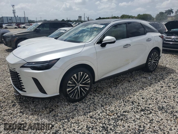 2023 Lexus RX with VIN 2T2BAMBA8PC021421, listed as a Copart auction lot 63025804 with 6,956 mi miles and Non Repairable. Bid and sale history available at carsss.com. Image 1.