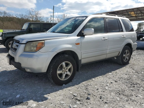 2007 Honda Pilot EX-L with VIN 5FNYF18517B009082, listed as a Copart auction lot 46277405 with 133,530 mi miles and Salvage Title. Bid and sale history available at carsss.com. Image 1.