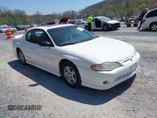 2002 Chevrolet Monte Carlo SS with VIN 2G1WX15K629204602, listed as a IAAI auction lot 42054502 with 163,287 mi miles. Bid and sale history available at carsss.com. Image 1.