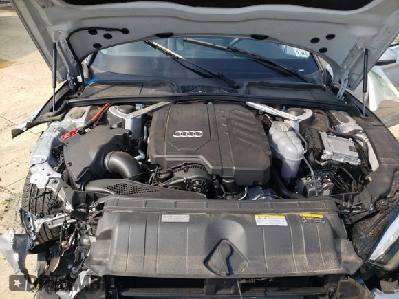 2023 Audi A5 Sportback Premium Plus with VIN WAUCBCF54PA048694, listed as a Copart auction lot 66072354 with 26,226 mi miles and Salvage Title. Bid and sale history available at carsss.com. Image 12.