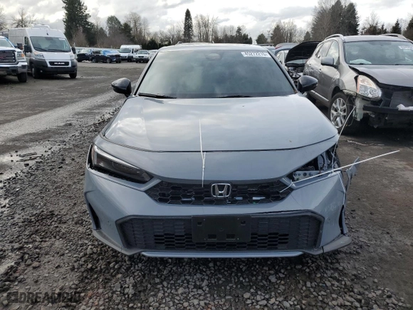 2025 Honda Civic Sedan Hybrid Sport with VIN 2HGFE4F83SH304505, listed as a Copart auction lot 45272215 with 2,830 mi miles and Salvage Title. Bid and sale history available at carsss.com. Image 5.