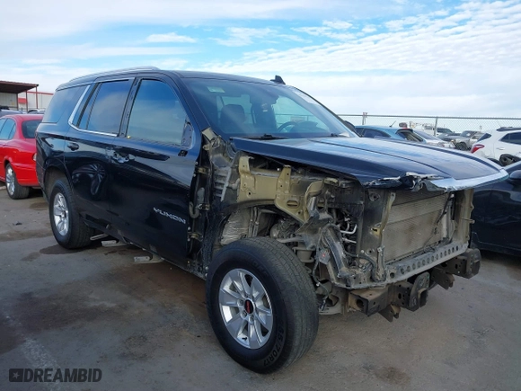 2021 GMC Yukon SLE with VIN 1GKS1AKD9MR402455, listed as a IAAI auction lot 41254759 with 95,168 mi miles. Bid and sale history available at carsss.com. Image 1.