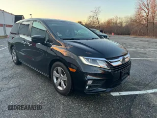 2019 Honda Odyssey EX-L z VIN 5FNRL6H78KB125979, wystawiony jako Copart lot #87329574 z przebiegiem 198 421 mil mil oraz Czysty tytuł • Clean title. Historia ofert i sprzedaży dostępna na DreamBid. Obrazek 1.
