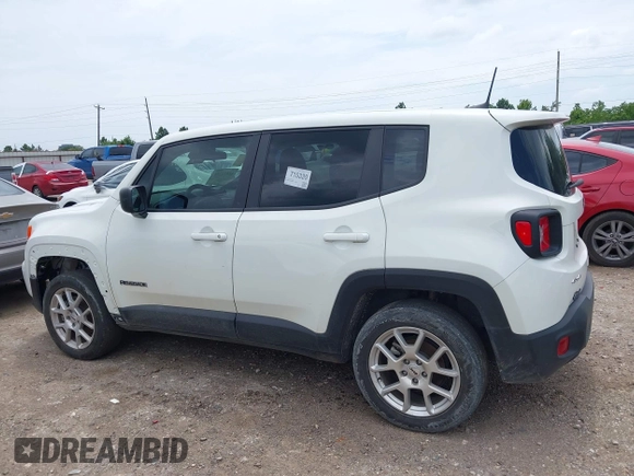 2023 Jeep Renegade Upland with VIN ZACNJDB14PPP59980, listed as a IAAI auction lot 42472231 with 33,636 mi miles and . Bid and sale history available at DreamBid. Image 14.