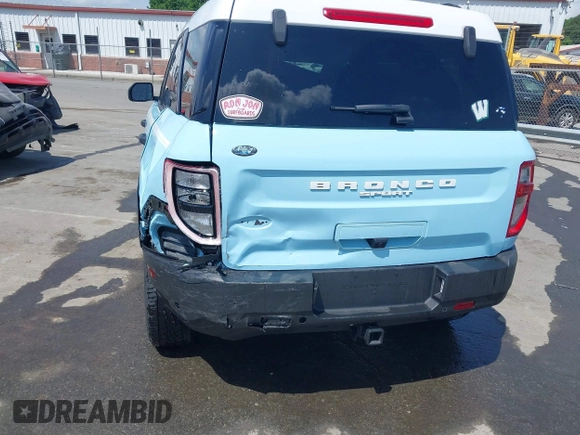 2023 Ford Bronco Sport Heritage with VIN 3FMCR9G63PRE21640, listed as a IAAI auction lot 42057428 with 29,628 mi miles and . Bid and sale history available at DreamBid. Image 6.