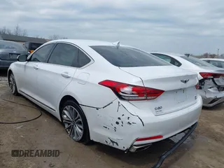 2017 Genesis G80 3.8L с VIN KMHGN4JE5HU183025, выставлен на аукционе IAAI как лот 42048920 с пробегом 90 073 миль миль и . История ставок и продаж доступна на DreamBid. Изображение 3.