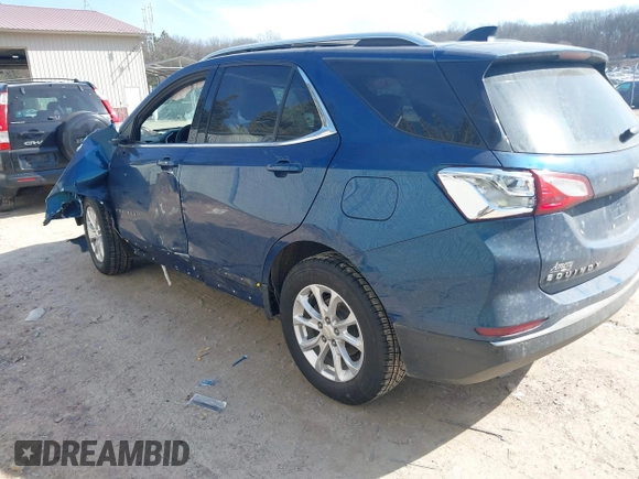 2020 Chevrolet Equinox LT with VIN 3GNAXUEVXLL281010, listed as a IAAI auction lot 41772427 with 54,706 mi miles. Bid and sale history available at carsss.com. Image 3.