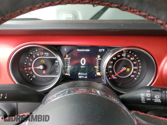 2021 Jeep Wrangler Unlimited Rubicon with VIN 1C4JJXFG3MW863795, listed as a Copart auction lot 86586464 with 18,711 mi miles and Clean Title. Bid and sale history available at carsss.com. Image 9.