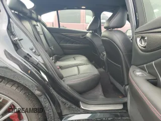 2023 Infiniti Q50 Red Sport 400 with VIN JN1FV7DP8PM570247, listed as a Copart auction lot 81809854 with 6,241 mi miles and Salvage Title. Bid and sale history available at DreamBid. Image 10.