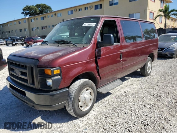 2011 Ford Econoline Passenger XL with VIN 1FBNE3BL3BDA28763, listed as a Copart auction lot 48136025 with 136,726 mi miles and Clean Title. Bid and sale history available at carsss.com. Image 1.